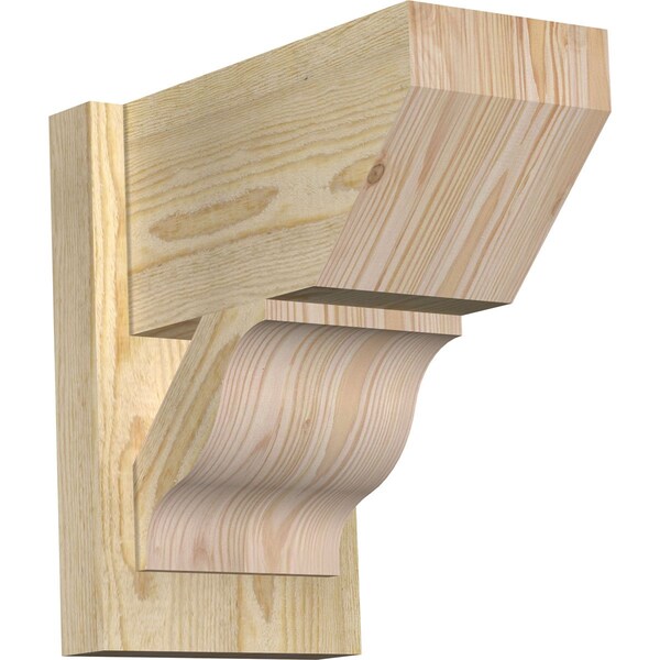 Ekena Millwork Funston Slat Rough Sawn Outlooker, Douglas Fir, 8"W x 14"D x 14"H OUT08X14X14FST06RDF - main